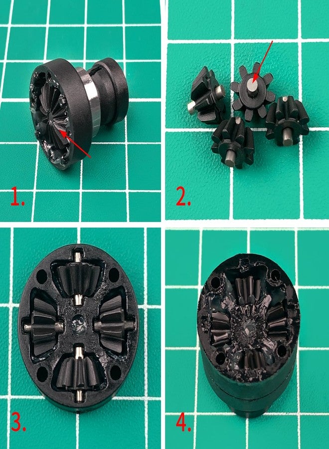 تروس تفاضلية فولاذية أمامية وخلفية من LSG لسيارة التحكم عن بعد Arrma Granite Grom بمقياس 1/18 و Mojave بمقياس 1/14 - Image 5